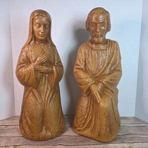 Vintage Empire Blow Mold Nativity Mary & Joseph Figures